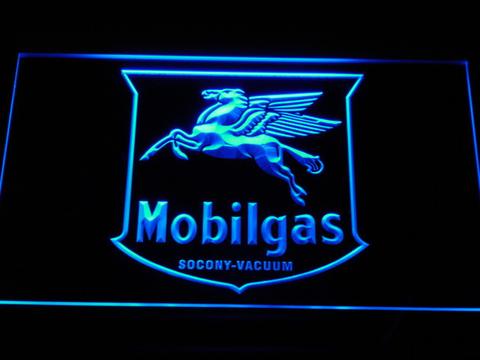 Mobilgas Old Shield Logo LED Neon Sign